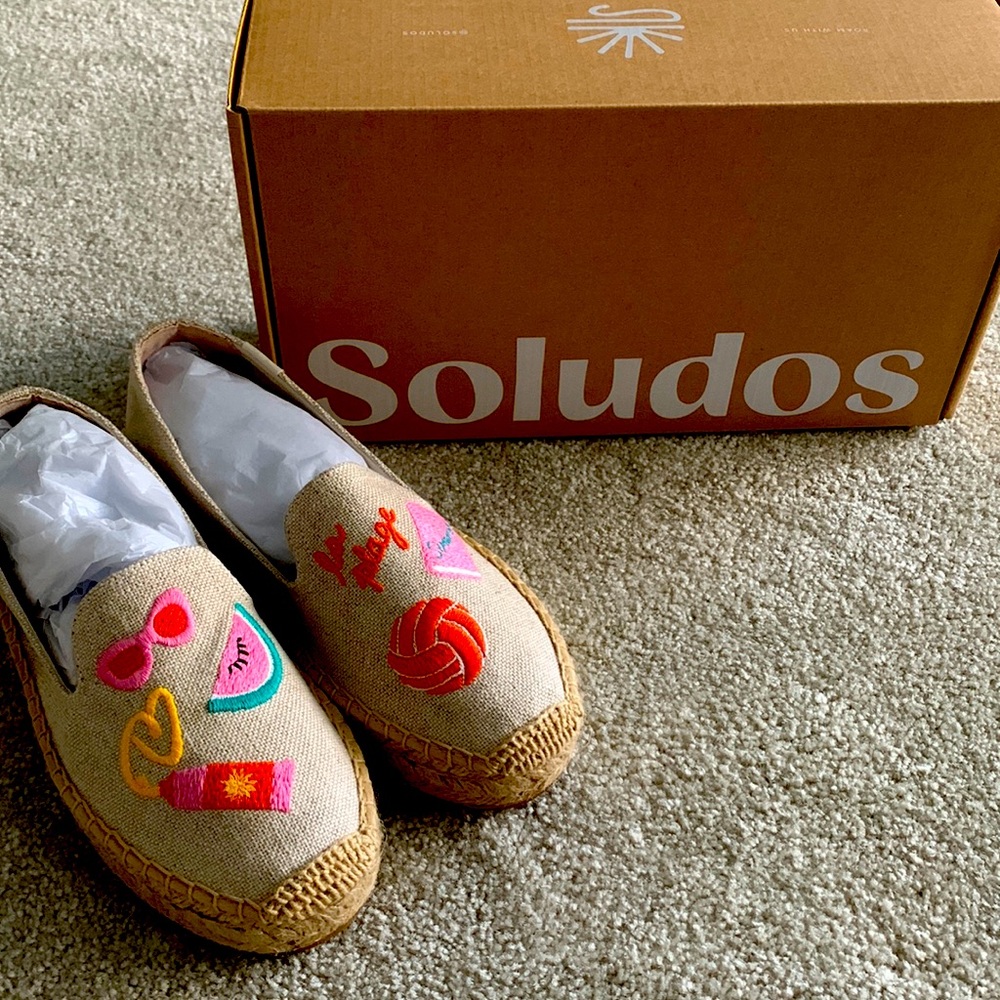 Soludos espadrilles, never worn. Size 5.5